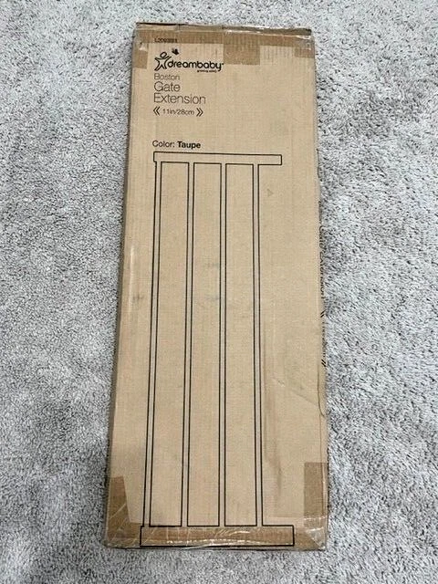 Dreambaby BOSTON Extensión de puerta de seguridad para bebé perro - TAUPE 5,5 PULGADAS #L2093BB Foto 3 de 4