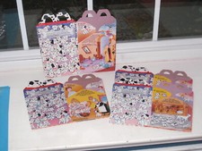 4 Cardboard Disney 101 Dalamtions Happy Meal Boxes from McDonlad's 1990