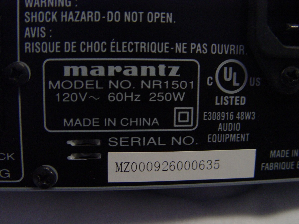 Marantz NR1501 7.1 Channel Surround Sound HDMI A/V Receiver | eBay