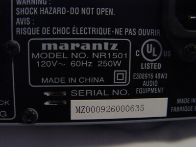 Marantz NR1501 7.1 Channel Surround Sound HDMI A/V Receiver | eBay