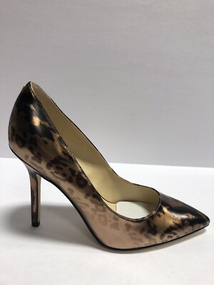 Nine West Women s Bliss, Gold High Heel Pumps, Size 7.5M