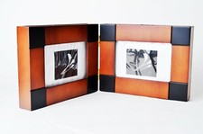 solid WOOD FOLDING EXPANDING DESIGNER PHOTO wooden FRAME fit 6 4 photos
