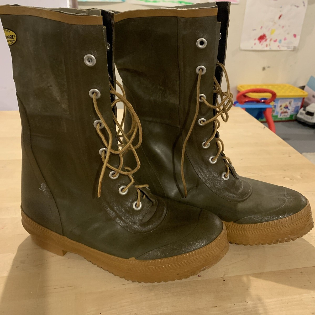 Vintage 1966 Bristol Thermoboot 100% Rubber Winter Boots  display picture 1