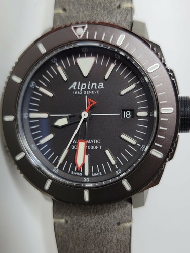 Alpina Seastrong Diver 300 Automatic Watch 44mm Gunmetal Gray  AL-525LGGW4TV6 | eBay