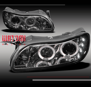97 03 Chevy Malibu 04 05 Clic Halo Led Projector Headlights Smoke Image Is Loading 97 03 Chevy Malibu 04 05 Clic Halo