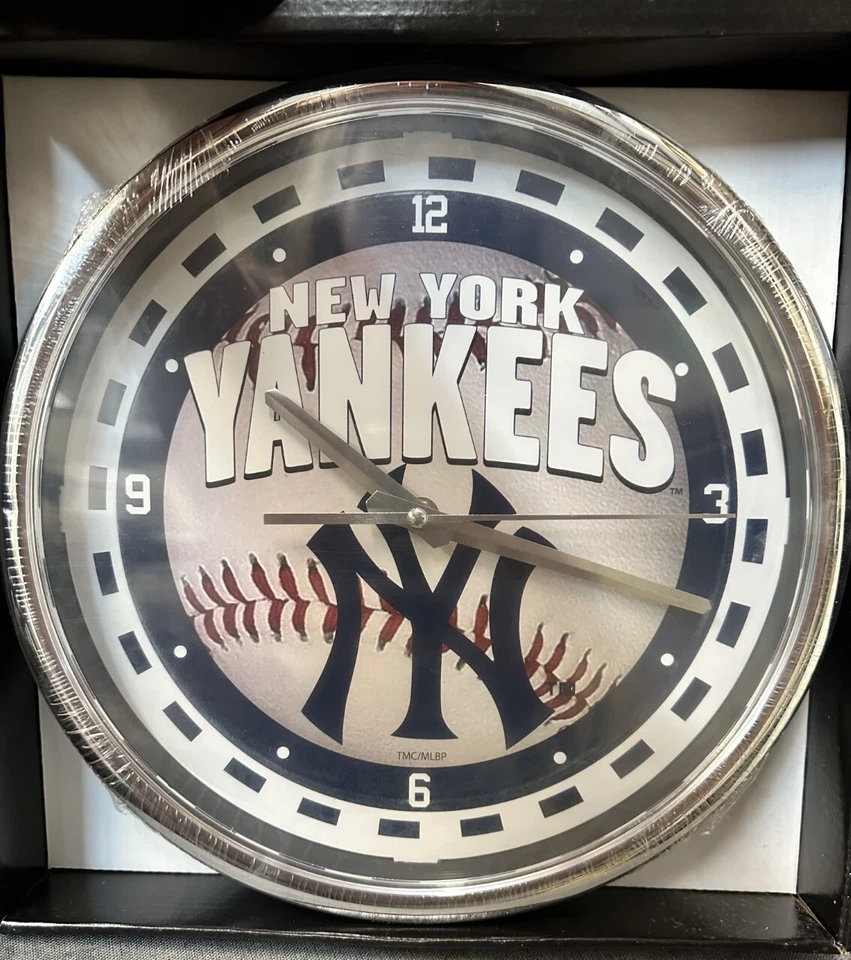 Relojes de pared MLB: Texas Rangers New York Yankees con licencia NUEVO envío rápido Foto 3 de 3