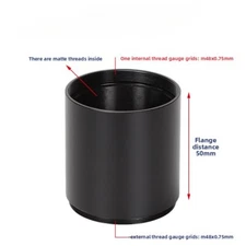 M48X0.75 Extension Tube Adapter Ring 50mm F Astronomical Eyepiece Extended Focus