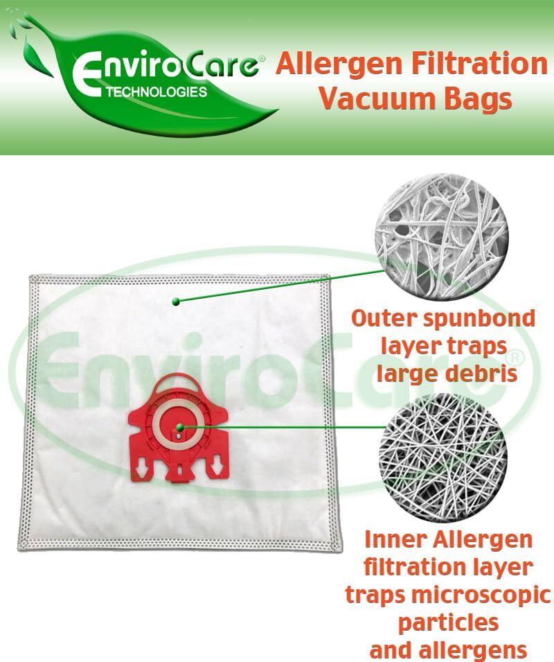 Replacement Allergen Vacuum Cleaner Dust Bags made to fit Miele
