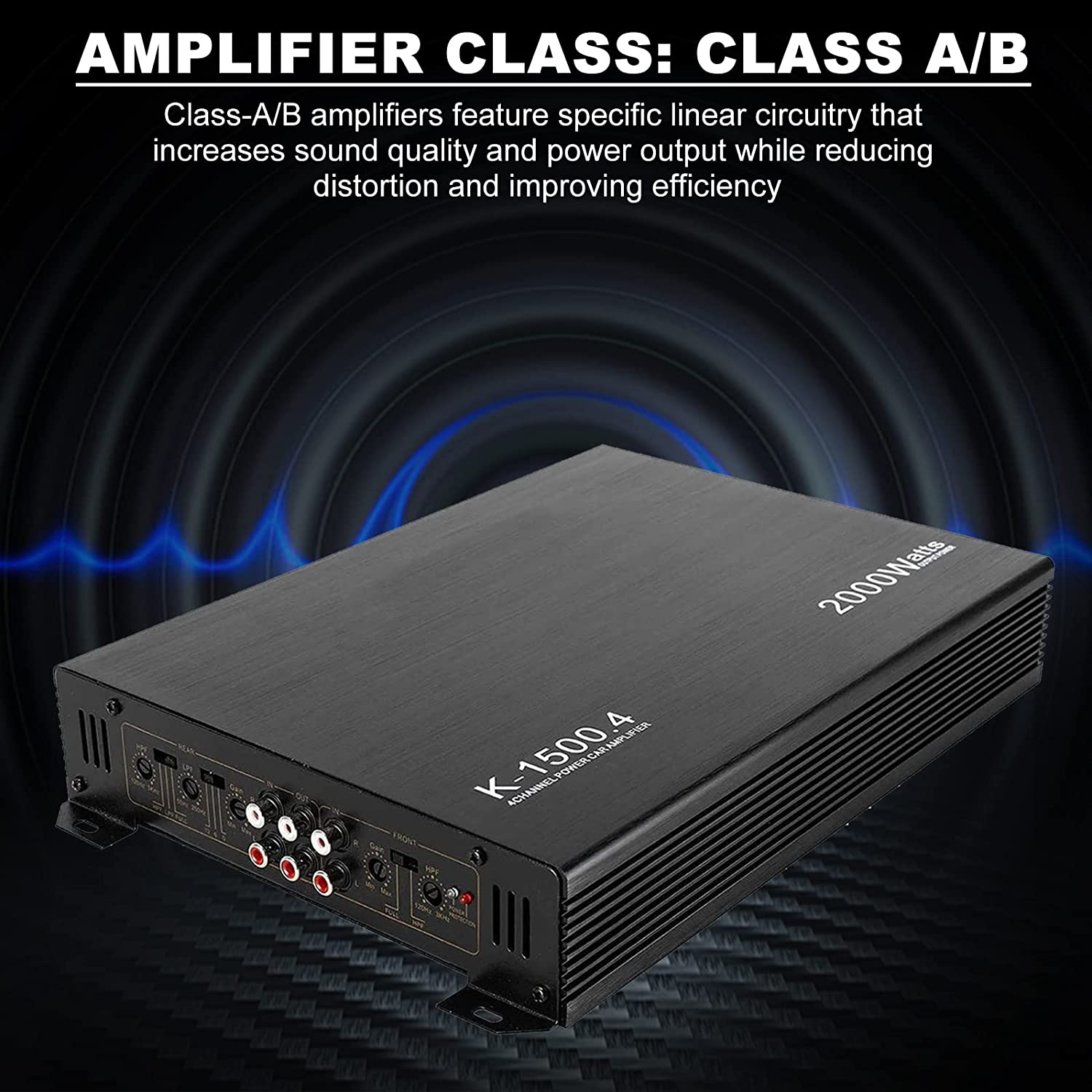 2000W 4 Channel Amplifier Car Audio Car Amplifiers Subwoofer Amplifier