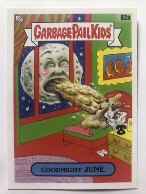 Garbage Pail Kids 2022 Topps Stickerbuch Worms Goodnight Juni 82a