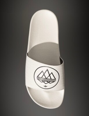 Sz 5M / 6W Adidas ADILETTE SPZL Slides Chalk White/Core Black