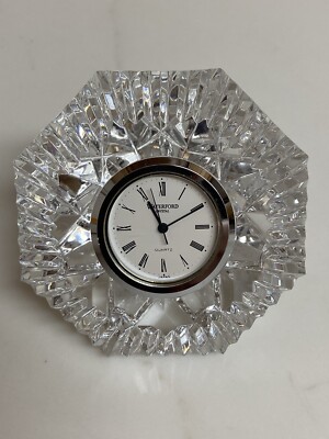 Waterford Crystal Lismore Diamond Clock. Pre Owned In Mint Condition 