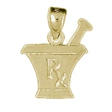 New 14k Gold RX Mixing Bowl Pendant