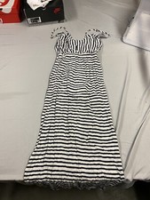 forever 21 Womens black White Straps Black dress Medium