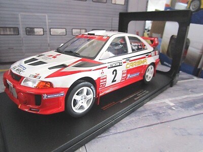MITSUBISHI Lancer RS Evolution MKV 5 Rallye WM RAC Rallia #2 Burns 1998 IXO 1:18