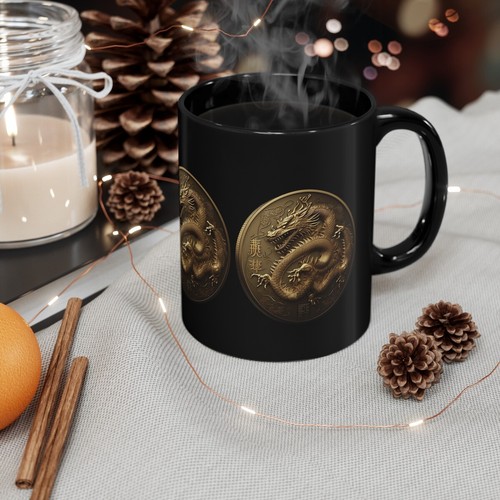 Drache Kaffeetasse Drache Münzbecher Bürobecher Drachebecher mit Münzbecher Drache - Bild 2 von 7