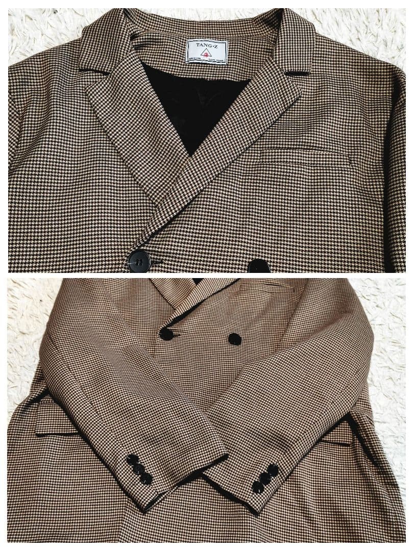 Setup suit double button houndstooth pattern over… - image 5