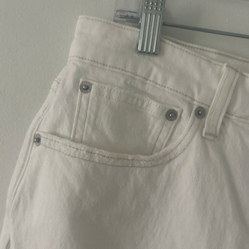 J. Crew Factory Button Fly Vintage Wide Leg Antique White Jeans 29 or 8 New - Picture 4 of 12