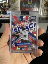 Wild Card 2025 Comix BAANG! Shedeur Sanders Rookie Football Card /12