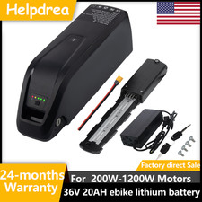 4pin 36V eBike battery 36V 20Ah lithium Battery w/ USB Port bicycle 1200W Motor