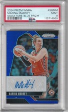 MARINA MABREY 2024 Prizm WNBA  Blue Prizm  auto/75  PSA 9  Pop  1