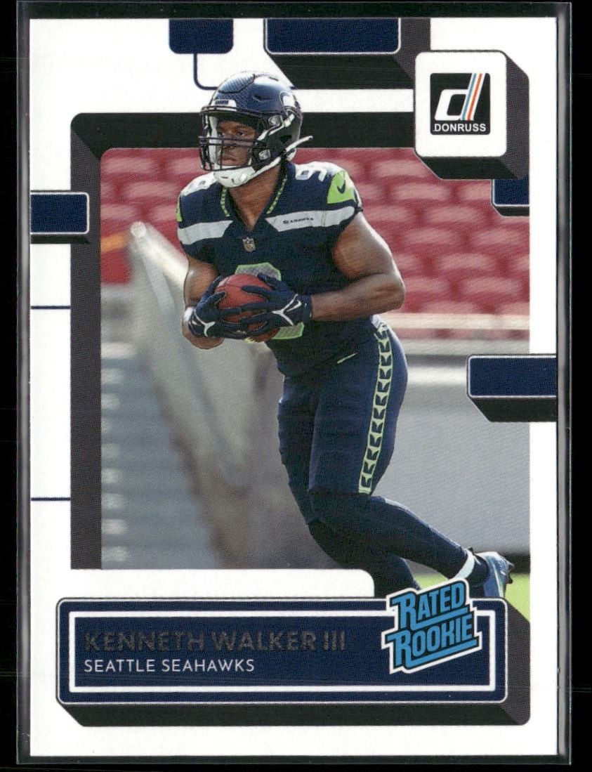 Kenneth Walker III 2022 Donruss Rated Rookies Rookie Seattle Seahawks #318