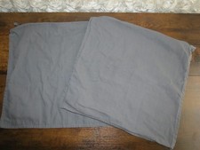 Lot of 2 IKEA GURLI 100 Cotton Pillow Cushion Square Cover 20x20" - Dark Gray