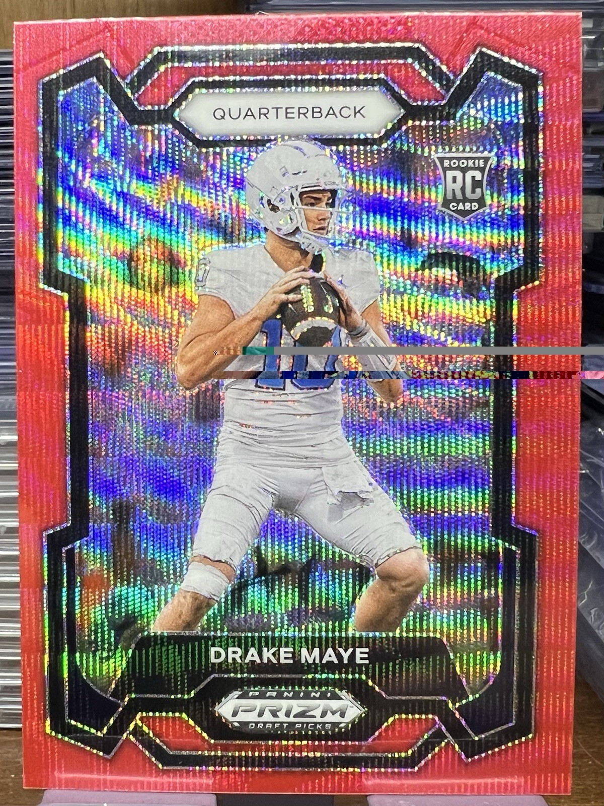 2024 Prizm Draft Picks Drake Maye Red Wave