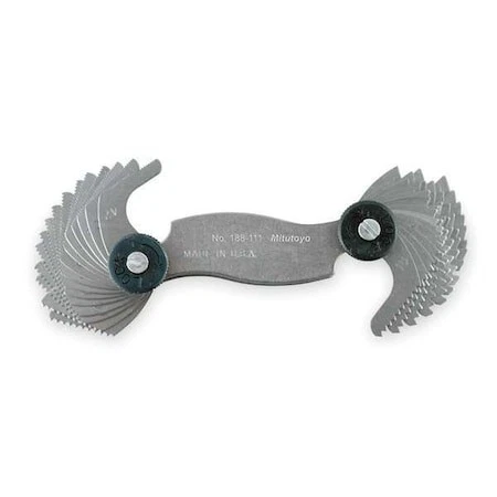 Mitutoyo 188-151 Screw Pitch Gage,4 To 42/0.4 To 7Mm