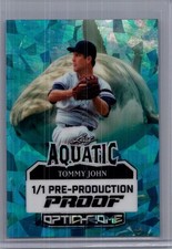 Tommy John 2025 Leaf Optichrome Baseball 1/1 Pre Production Proof