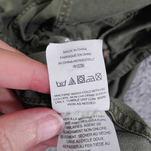 Madewell Damen Utility Safari Militär Jacke grün kleine Baumwolltaschen - Bild 9 von 13