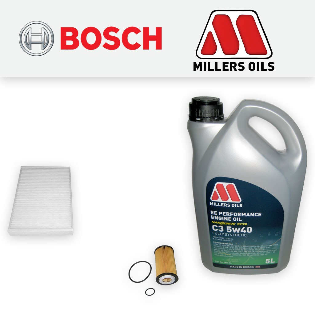 SERVICE KIT for VAUXHALL ASTRA H MK5 1.6 16V Z16XER OIL CABIN FILTERS +5w40 OIL