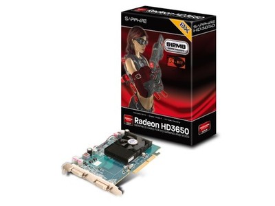Sapphire ATi Radeon HD 3650 512 MB DDR2 8x AGP Grafikkarte 2x Dual-Link DVI