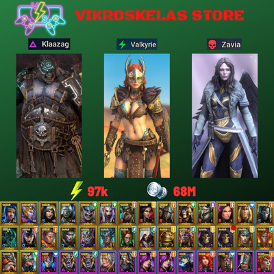 Raid Shadow Legends | Starter acc with Klaazag : 97k energy / 30 Legendary hero