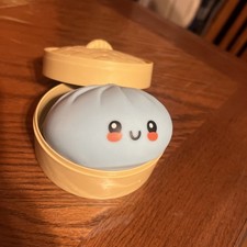 Squishy Bun Rainbow Mystery Dumpling Viral LIGHT BLUE - in Open Basket