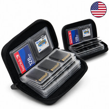 Memory Card Storage Bag Carrying Case Holder Wallet 22 Slots for Cf/Sd/Micro SD/