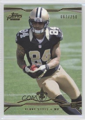 2013 Topps Prime Gold 67/250 Kenny Stills #135 Rookie RC 6s3