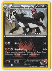 Team Magma's Mightyena 19/34 Double Crisis
