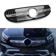 Front Grill K&uuml;hlergrill Schwarz Diamant Stil f&uuml;r Mercedes-Benz GLC X253 2015-19