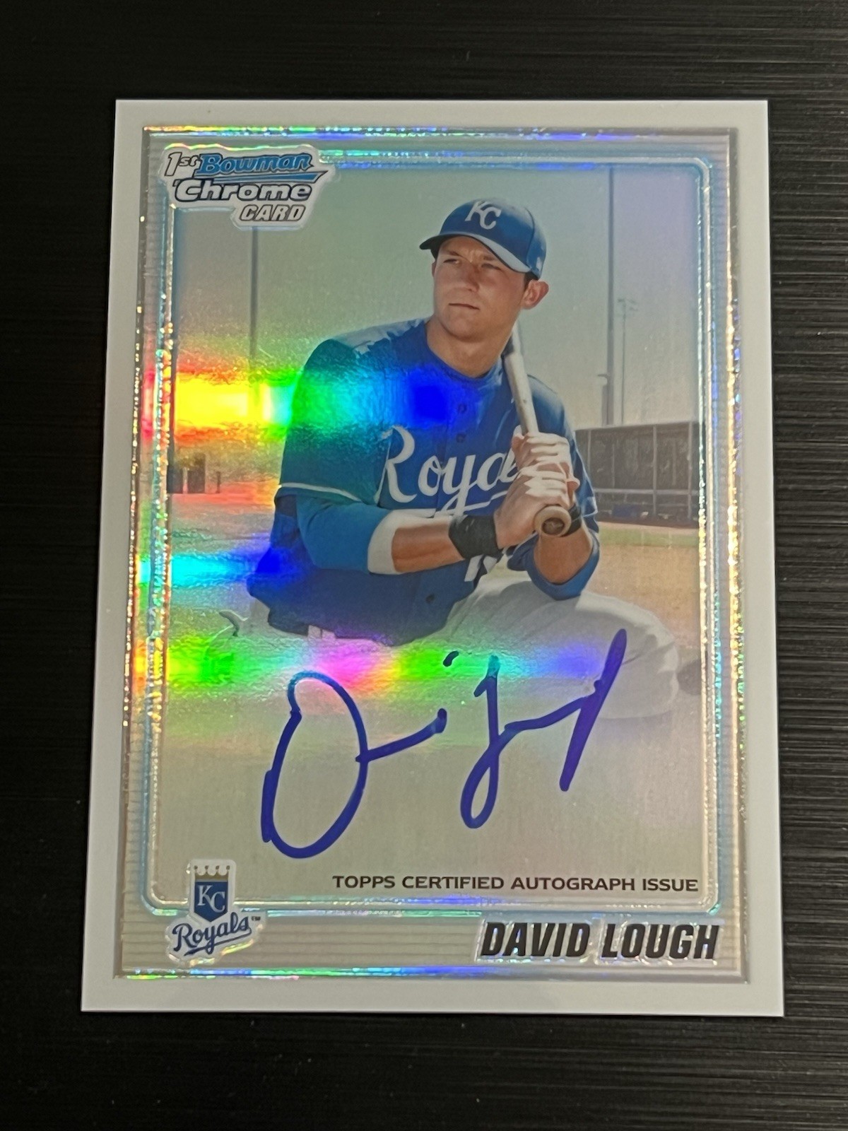 2010 10 BOWMAN CHROME PROS REFRACTOR DAVID LOUGH AUTO RC #BCP107 ROOKIE #’d/500