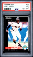 1992 PINNACLE #582 KENNY LOFTON PSA 9