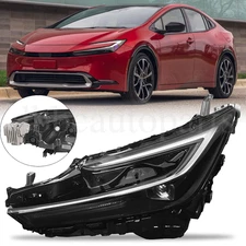 Full LED Headlight Assembly Headlamp For 2023 2024 Toyota Prius Driver Left Side