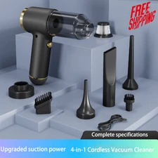 Vacuum Cleaner & Air Duster for Car, Home, Office, Pets | Handheld, 5000Pa, 60W