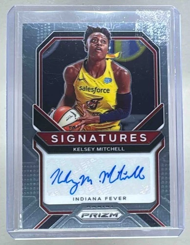 Kelsey Mitchell 2021 Panini Prizm WNBA #SG-KML Signatures Auto