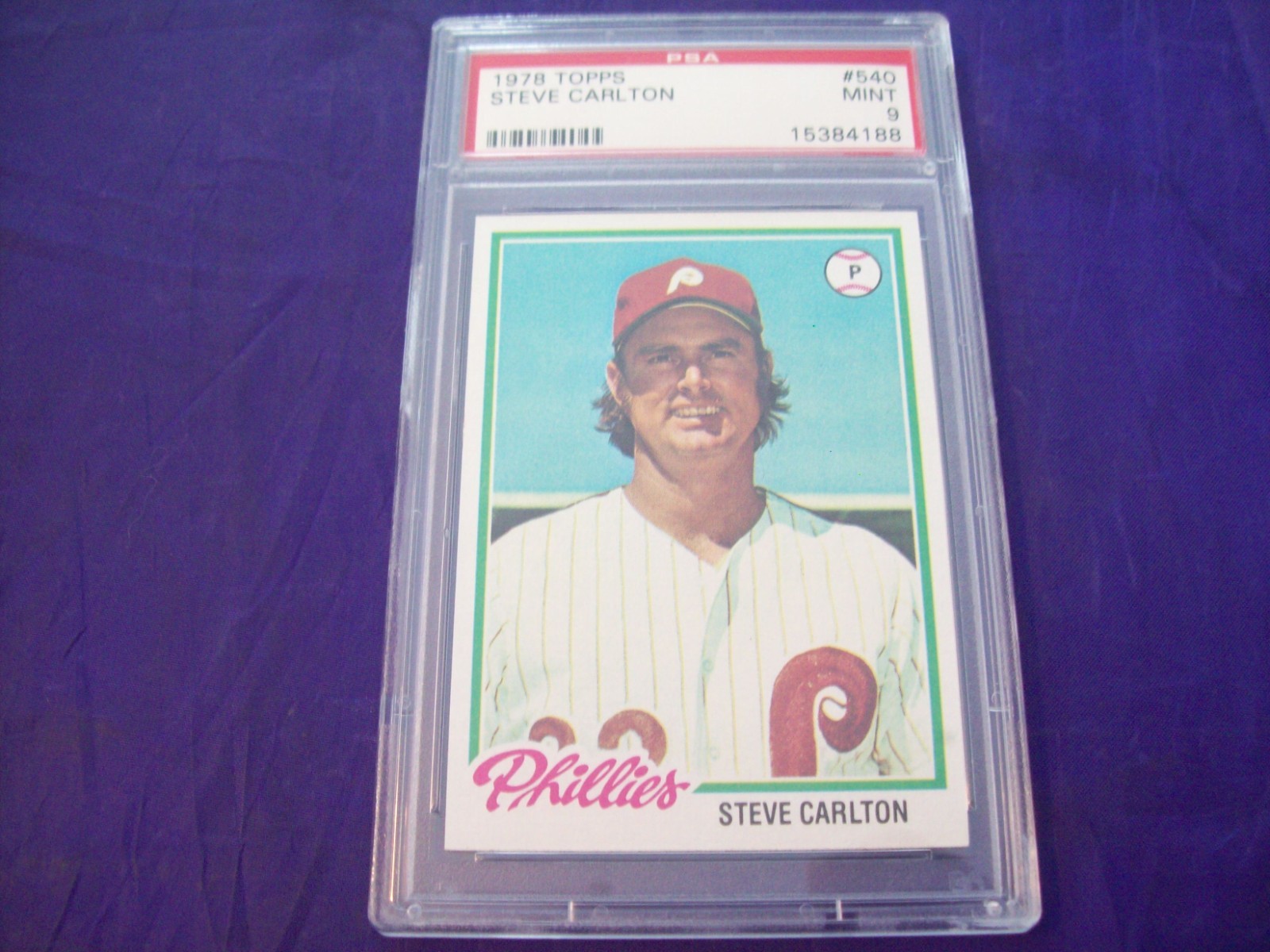 1978 TOPPS #540 STEVE CARLTON PSA 9