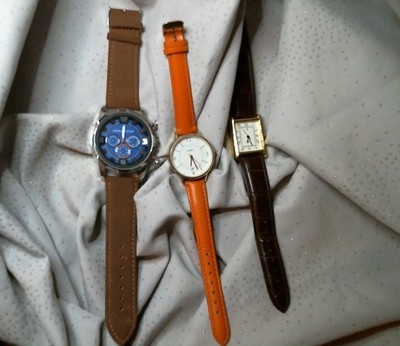 Joblot of 3 watches-1 New, 2 Used Working order. Quartz, Daniel Hechter. Bargain