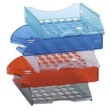 Vaschetta Portacorrispondenza Forata E040 Fellowes - E040TR (Rosso)