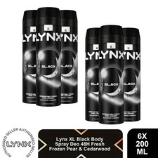 Image of Lynx XL 48-Hour High Definition Fragrance Body Spray Deodorant, 6 Pack, 200ml