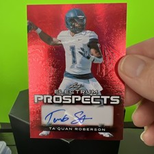2024 Leaf Electrum - Prospects Autographs Ta’Quan Roberson #PA-TQR Red Foil 2/2