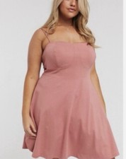NWT ASOS Curve Spaghetti Strap Dress Defect (Small Hole) Size 22